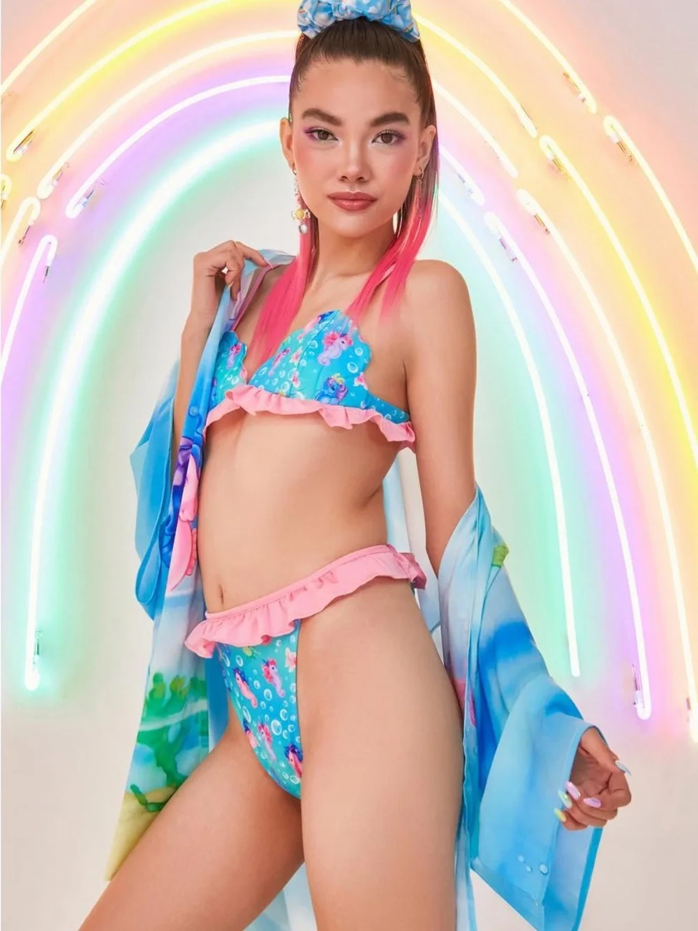Dolls Kill x My Little Pony RARE aquatic soul mermaid sea ponies bikini- NWT
